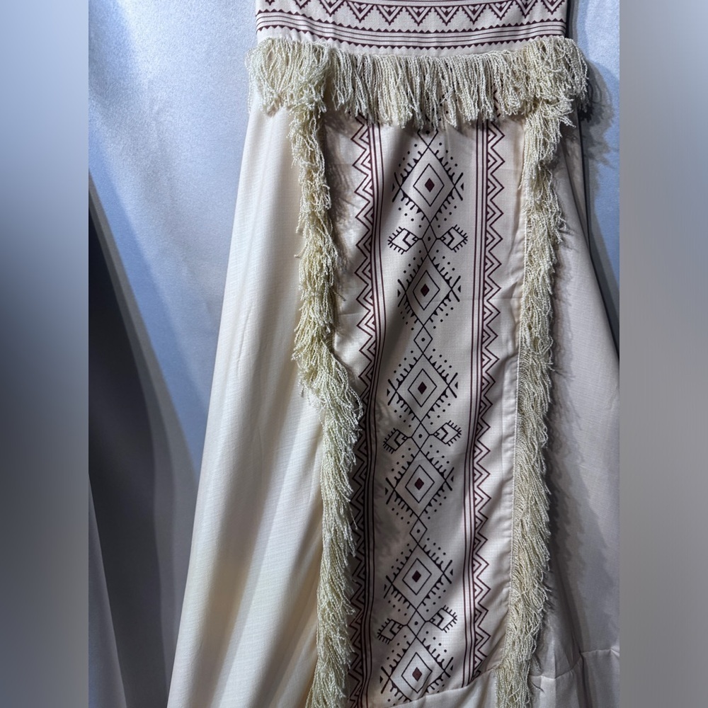 Rare Tribal Vintage Boho Fringe Skirt size small - Picture 5 of 10